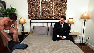 Stepdad Jimmy Standard fucked his stepson Canyon Cole