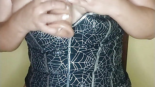 Horny Girlfriend Sticks Anal Plug in Her Ass for Her Lover