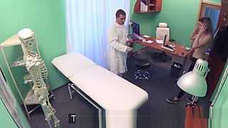 Doctor filming fucking blonde patient