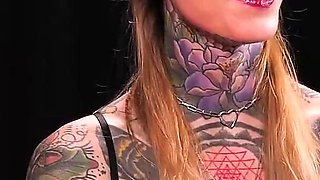 Tattooed Slut Gets Fucked Properly and Makes a Masturbation Show