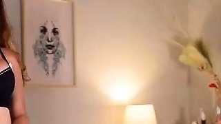 Close up teen masturbation