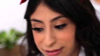 Caught! My Honor Student Girlfriend and I Fuck While Her