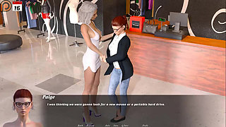 Milf's tale: MILF got her face covered with sperm from her boss