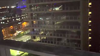 Wild Balcony Encounter with a Petite Latina and Her Partner