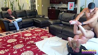 Blonde MILF Squirts on BBC - Cuckold Husband Watches Wife Fuck Black Bull