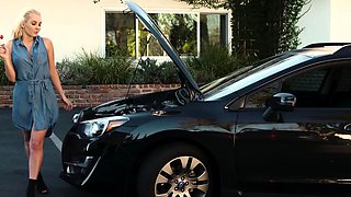 Horny MILF need some help with her car