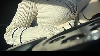 Blond Honey Driving Around Like a Superslut in Van