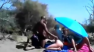 Cuckold Wife At A Beach With Many Onlookers