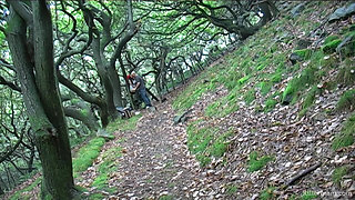 Hot Ebony Big Tits MILF India Babe Sucks Anf Fucks Her Hubby in the Woods