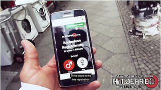 Public Pickup: Brunette Bratty Slut From Germany - Lullu Gun And Deutsche Amateure