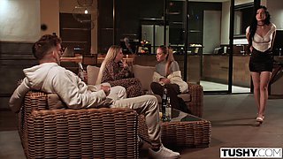 TUSHY Naughty Baddie Britney Dutch Gets DPed By Two Thi