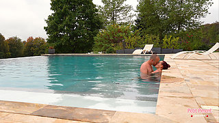 My Darling Fucks Me in the Pool of the Villa!