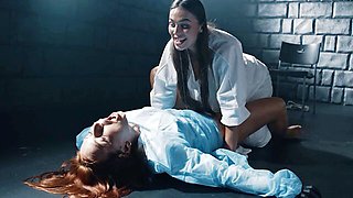 Clemence and Milan's lesbian parasited porn