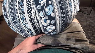 Amateur Wife Ninaandevan Lap Dance Outdoor POV Makes Him Cum Twice - Horny Grinding & Tease