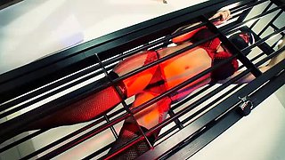 Hot MILF Lezdom BDSM Punishment with Big Tits and Bondage