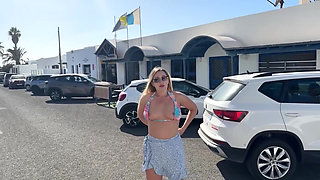 Girl Walking Fully Naked on the Street