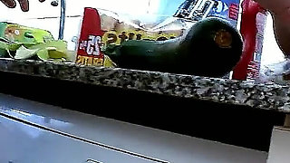 Blonde MILF Vicky with Hairy Pussy Fucked by Neighbors and Smeared with Food
