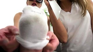 Slave Girl Suffers Under Stinky Sneakers, Socks & Feet