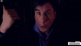 Sexy Tattooed Secretary Julie Hunter Fucks Her Boss