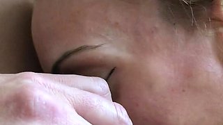 Amazing amateur blonde enjoying a doggystyle