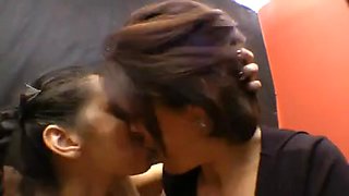 Brazilians Lesbian Babes Giving A Kiss