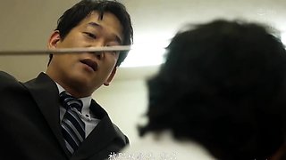 Japanese teen an himeno in black lingerie