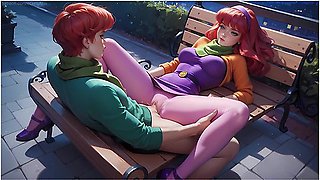 Car Toon In Daphne Gets Fucked On A Park Bench!