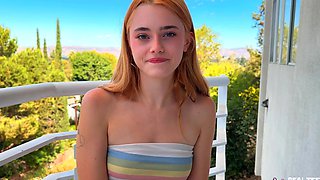Gracey Snow's tight pink slit gets pounded in the great outdoors by Alex Jett