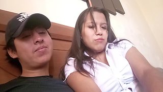 Secretary Feels Guilty For Being Unfaithful To Her Boyfriend, She Thinks About It A Lot But Keeps Fucking Me