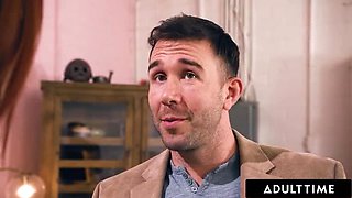 Sexy Redhead Scarlett Mae Swings With Hubby's Big Dick Friend - Hardcore Blowjob & Ride