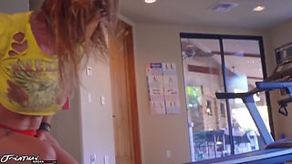 Taylor Unleashes Wild Bodybuilder Passion at Work