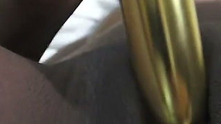 Ebony Pearl Vibrator Fucking