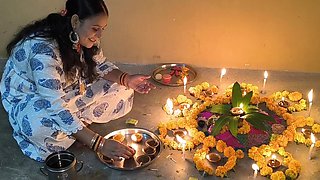 Puja Bhabhi's Indian Hard Passion in Festive Heat