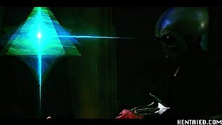 Petite Teen Brenda Santos Gets Filled by Alien Monster Cock - Creampie & Cum Swallow