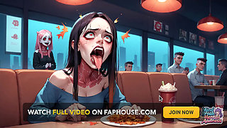 Mind-blowing Diner Sex, Warm Crimson Faces with Utter Crimson Sheer Pleasure in a Blazing Romp Utter of Mental Frenzy -