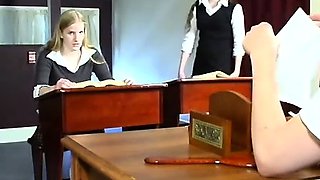 Redhead fetish spanking and pussy vibrating