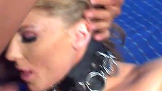 Amateur blonde bitch takes it hardcore on the sofa