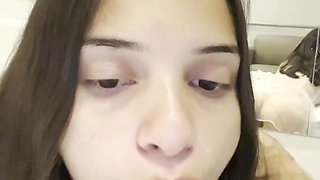 Brazilian Alice Lima Sucks and Rides a Dildo at the Motel