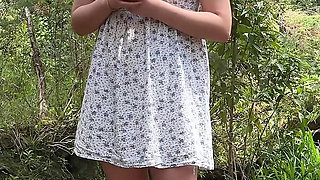 Caught and Fucked Hard for a Huge BBC Forest Creampie