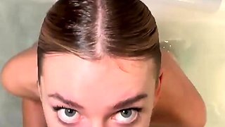 Hot Brunette Girlfriend POV Blowjob