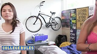All natural action with smiling date from College Rules