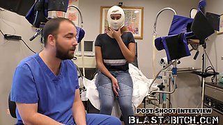 Taylor Ortega's pussy gets creampied in a POV medical roleplay