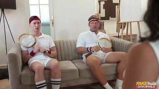 Horny babe gangbang amazing porn