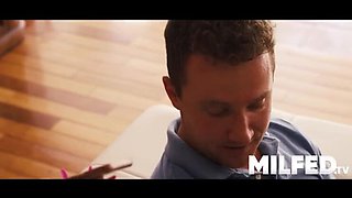 Stepmom Seduces Stepson For Hot Blowjob - Richelle Ryan MILF