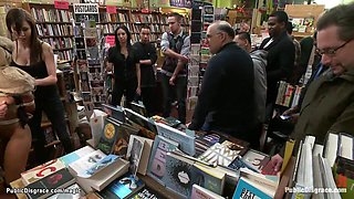 Tattooed ebony anal banged in public