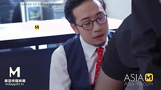 Asian Secretary Interview with Big Cock Boss - Ling Qian Tong Graduation Fetish Porn