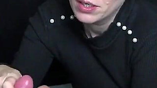 Kinky Wife Gives Blowjob to Me and My Best Friend.
