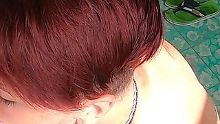 Sucking cock with cum on cookie ending. Cum eating