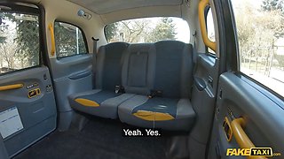 Faux cab hot milfy nurse takes care of the drivers blue balls