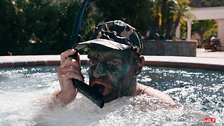 MILF Lilly Hall rough gangbang porn